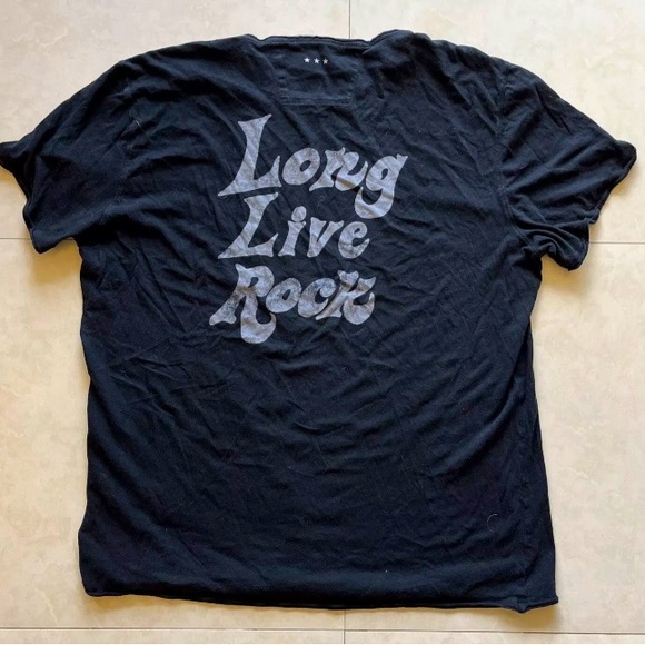 John Varvatos Star USA ROCK IS DEAD Graphic Tee - Picture 2 of 4